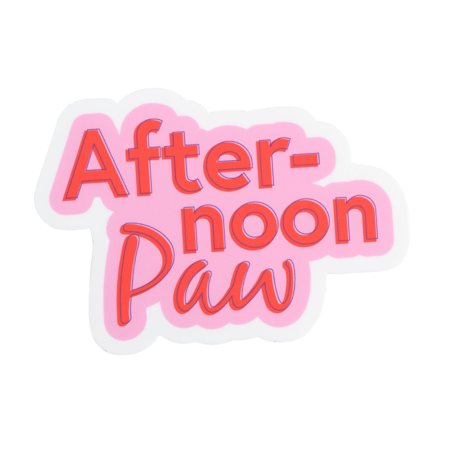 Afternoon Paw Sticker