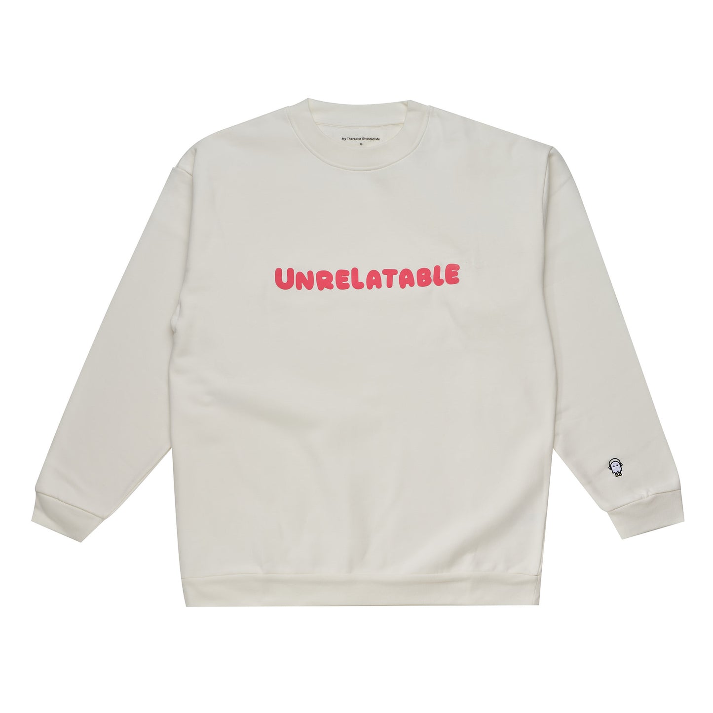 Cream 'Unrelatable' Oversized Sweatshirt