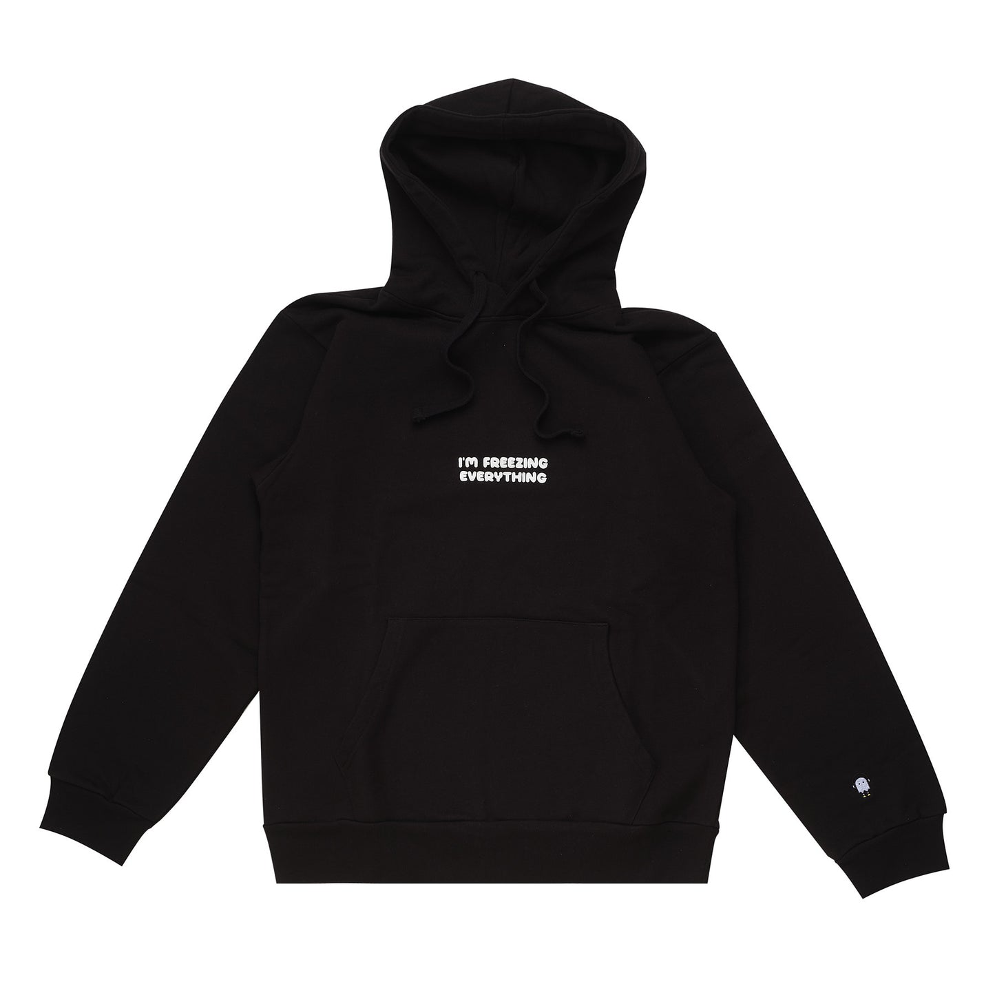 Black 'I'm Freezing Everything' Oversized Hoody